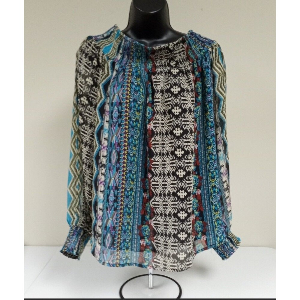 Multi-colored Off The Shoulder Blouse Size M